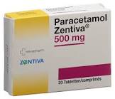 Paracetamol Zentiva 500 mg, Tabletten
