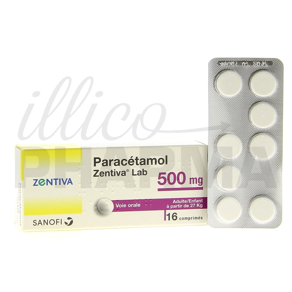 Paracetamol Zentiva 500 mg, Tabletten