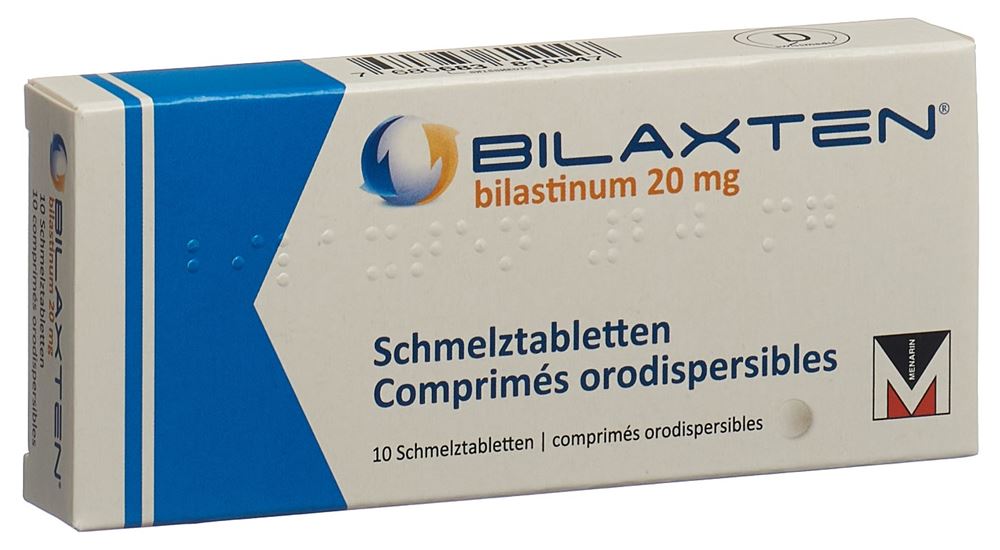 BILAXTEN cpr orodisp 20 mg 10 pce