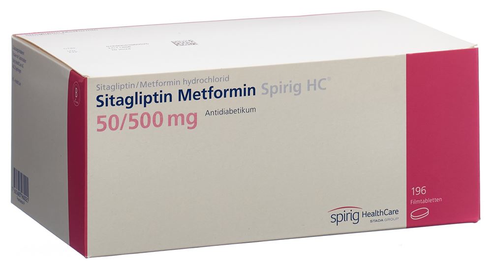 SITAGLIPTIN Metfor Spirig HC 50/500mg 196 pce