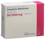 Sitagliptin Metformin Spirig HC 50/1000 mg, Filmtabletten
