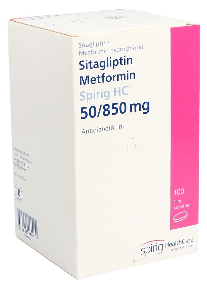 SITAGLIPTIN Metfor Spirig HC 50/850mg 100 pce