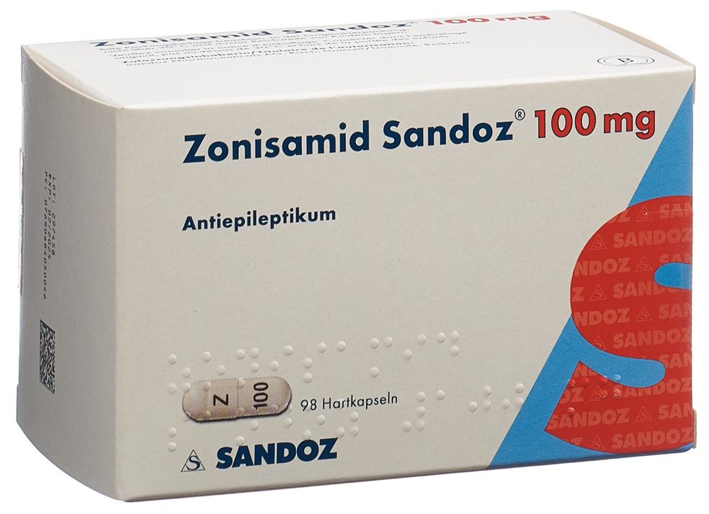ZONISAMIDE Sandoz caps 100 mg 98 pce
