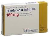 FEXOFENADINE Spirig HC cpr pell 180 mg 10 pce