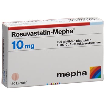 Ezetimib-Rosuvastatin-Mepha 10 mg / 5 mg, Filmtabletten