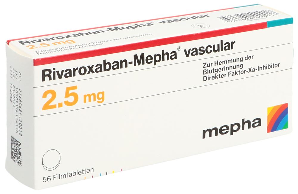 Rivaroxaban-Mepha 10 mg, Filmtabletten