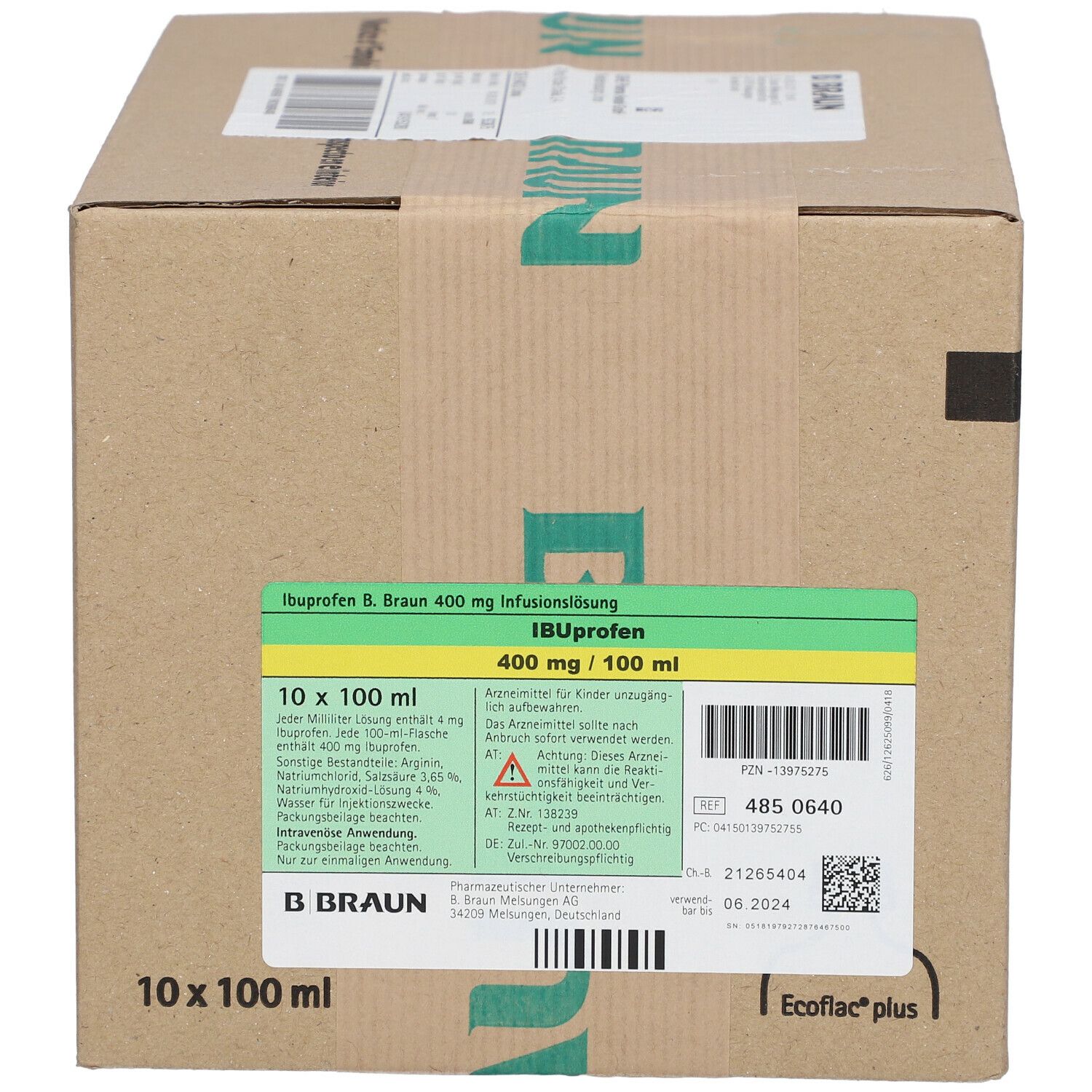 Ibuprofen Fresenius i.v. 400 mg / 100 ml, Infusionslösung