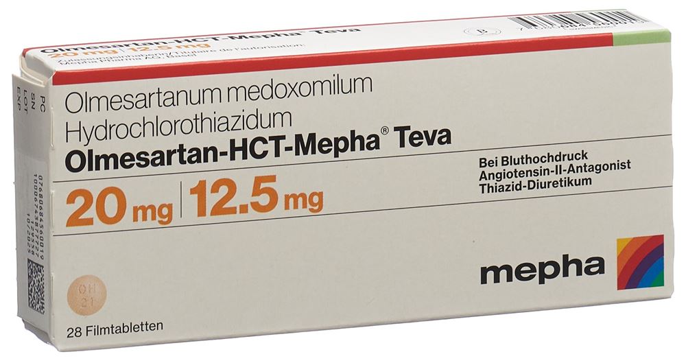 OLMESARTAN-HCT Mepha Teva 20mg/12.5mg 28 pce