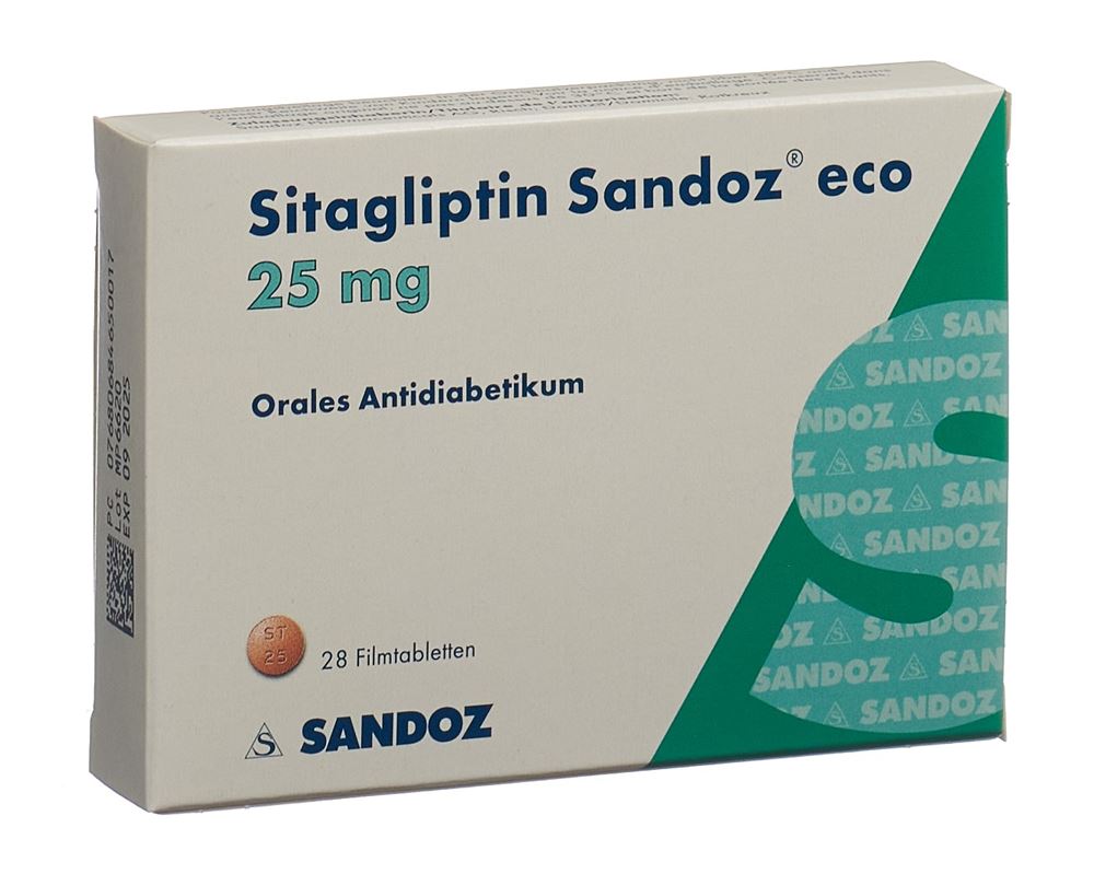 Sitagliptin Sandoz eco 25 mg, Filmtabletten