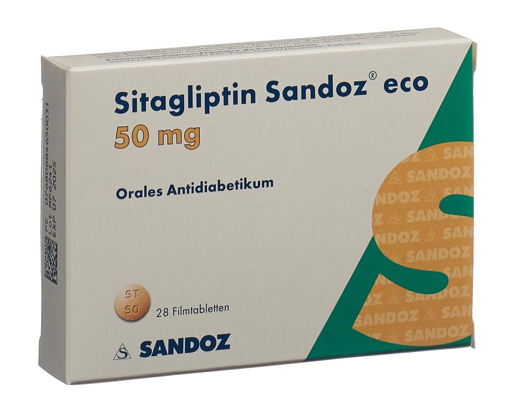 SITAGLIPTINE Sandoz eco cpr pell 50 mg 28 pce