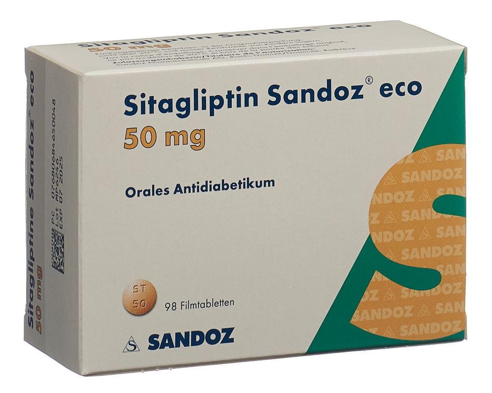 SITAGLIPTINE Sandoz eco cpr pell 50 mg 98 pce