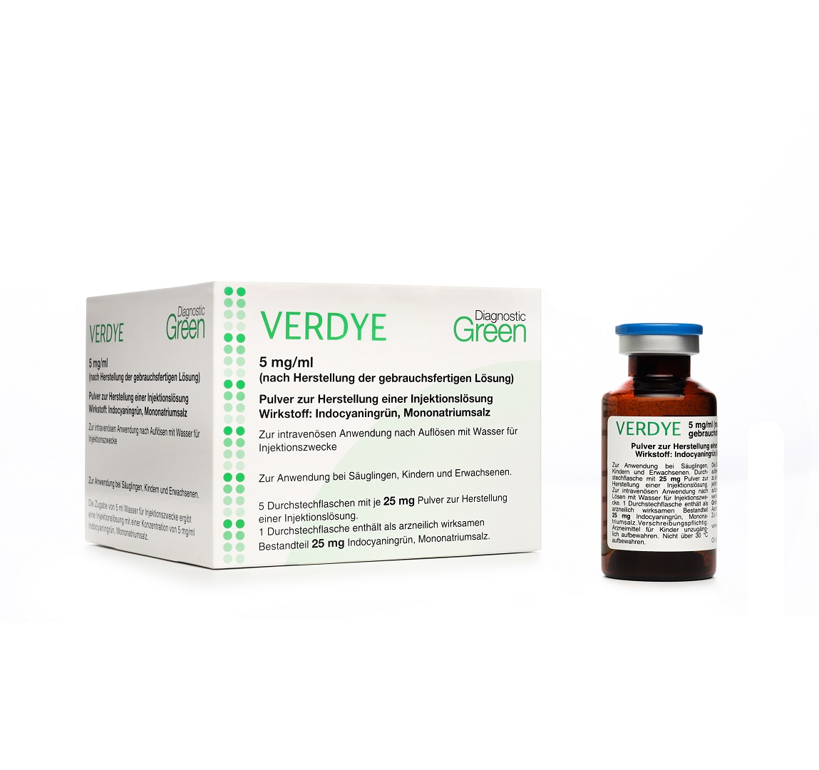 Verdye 25 mg, Pulver zur Herstellung einer Injektionslösung