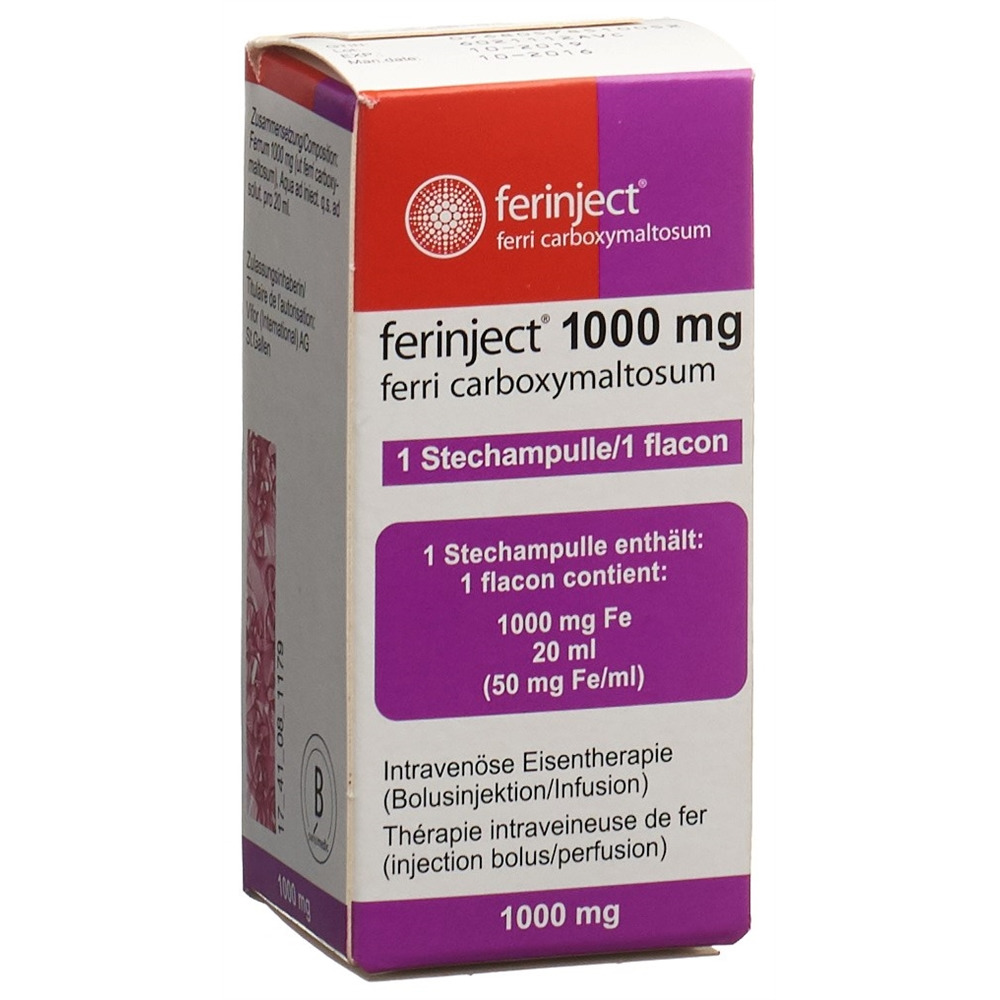 FERRUM Mepha Inject 1000 mg/20ml flac 20 ml