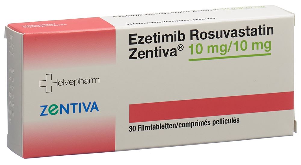 EZETIMIB ROSUVAST Zentiva cpr pell 10/10 mg 30 pce