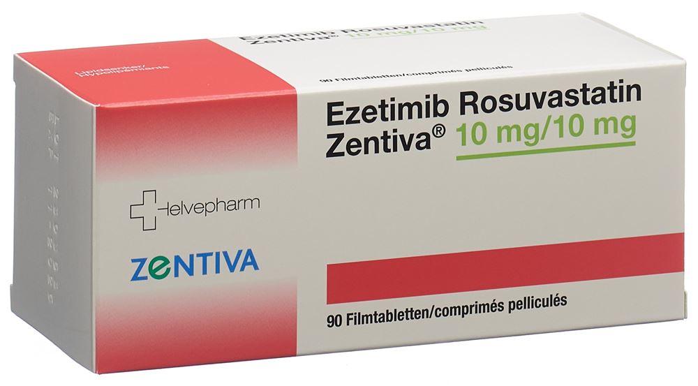 EZETIMIB ROSUVAST Zentiva cpr pell 10/10 mg 90 pce
