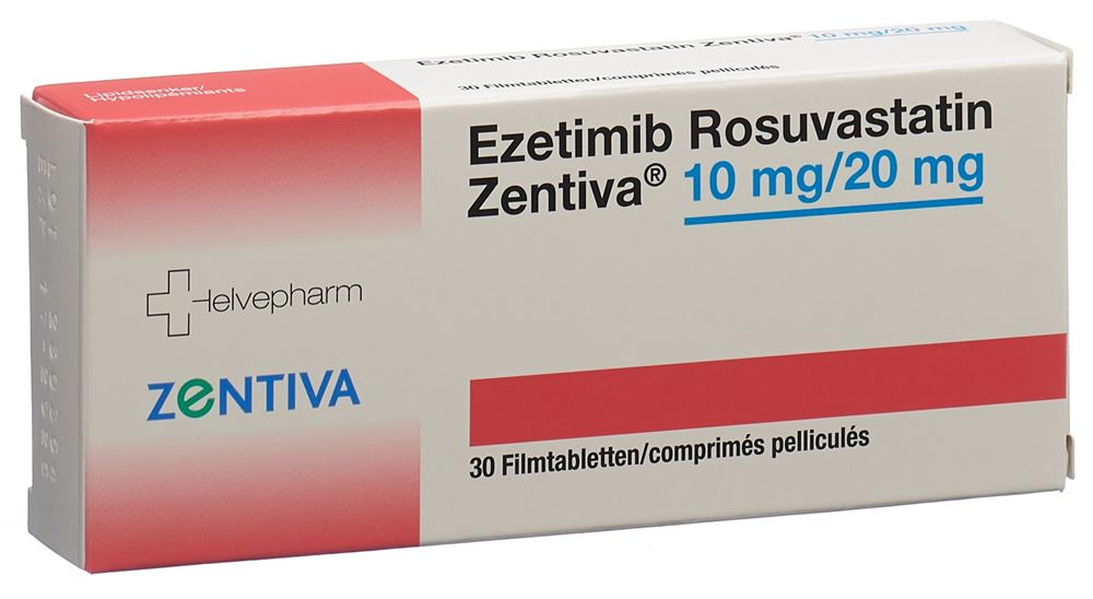 EZETIMIB ROSUVAST Zentiva cpr pell 10/20 mg 30 pce