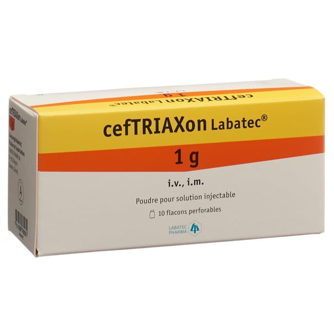 CEFTRIAXON Lagap 2000 mg i.v. / 2000 mg / 1 flacon