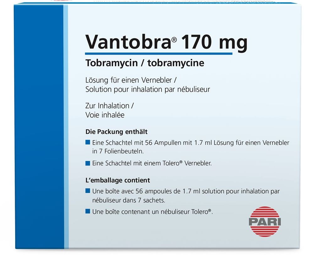 VANTOBRA sol inhal 170 mg/1.7ml amp 56 pce
