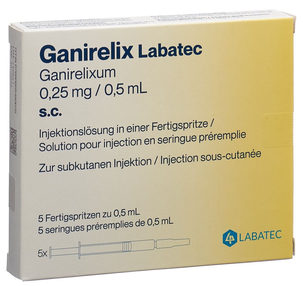 Ganirelix Labatec 0,25 mg, solution injectable en seringue préremplie