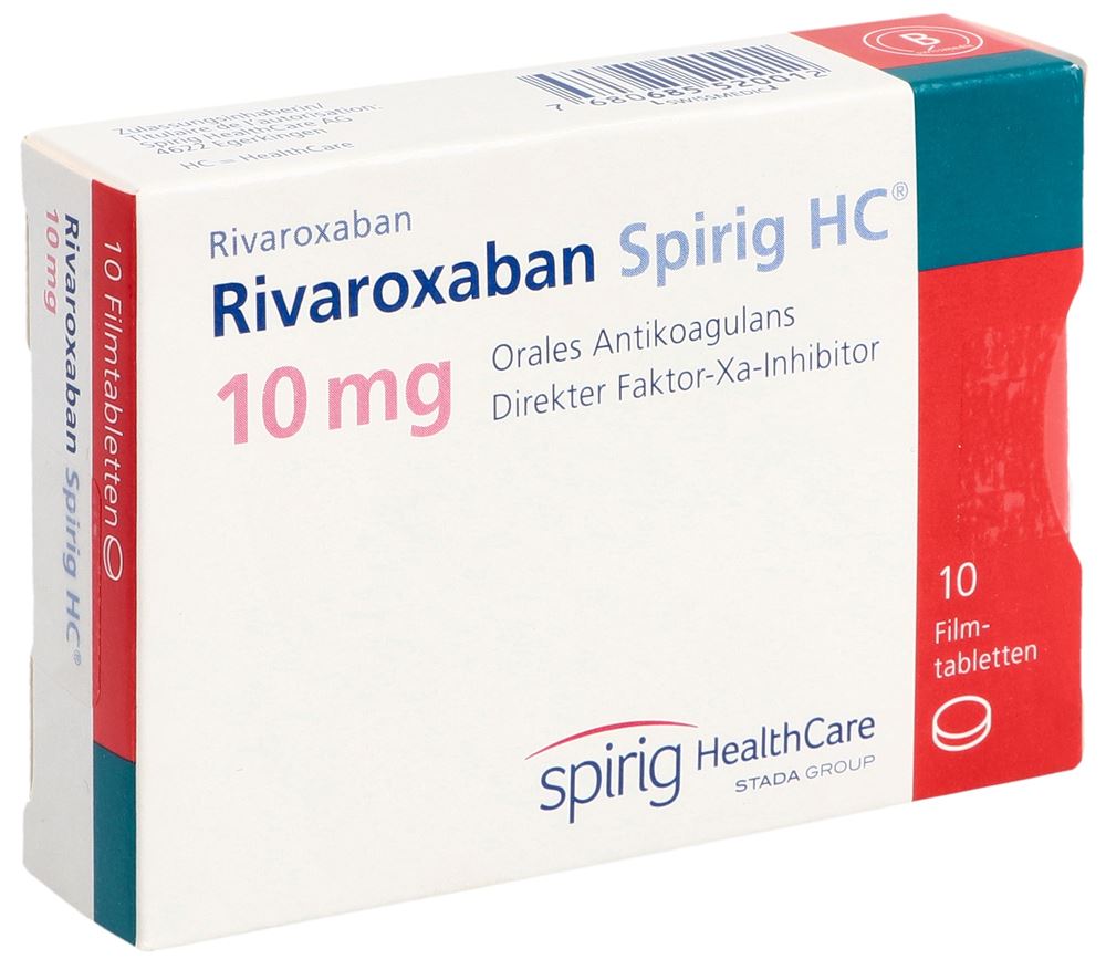 RIVAROXABAN Spirig HC cpr pell 10 mg 10 pce