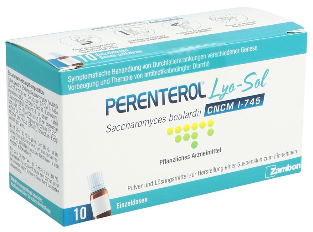 PERENTEROL Lyo-Sol pdr p susp fl 10 pce
