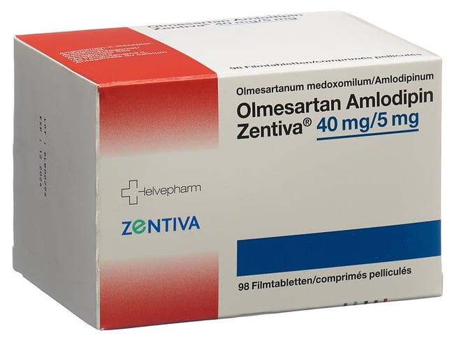 OLMESARTAN AMLO Zentiva cpr pell 40/10 mg 98 pce