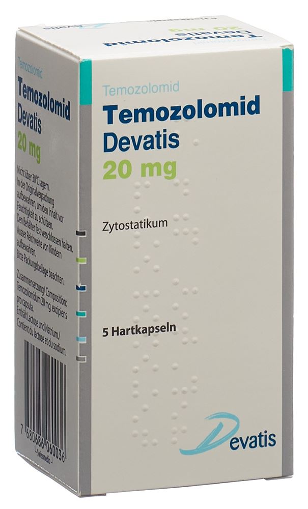 TEMOZOLOMID Devatis caps 20 mg fl 5 pce