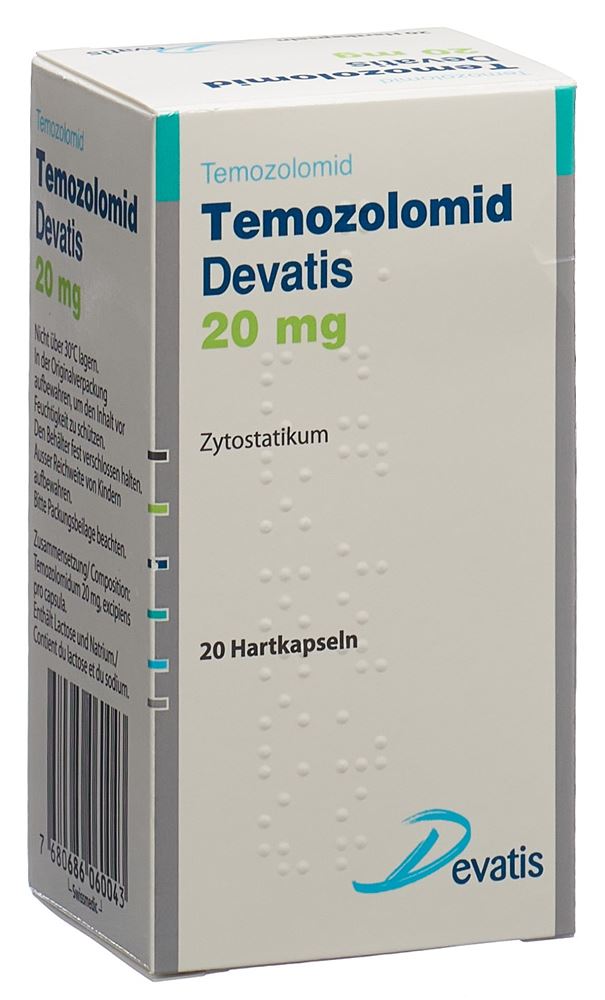 TEMOZOLOMID Devatis caps 20 mg fl 20 pce