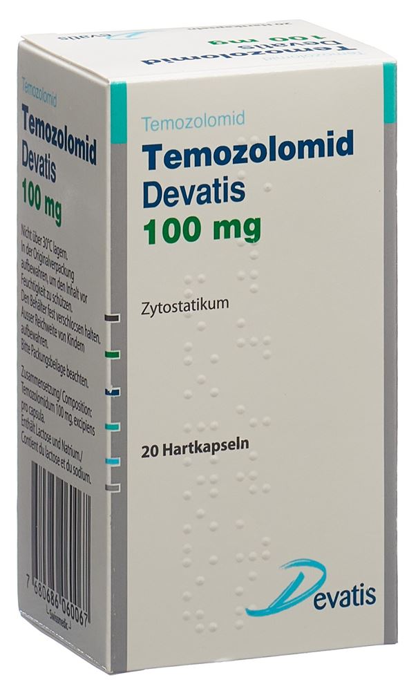 TEMOZOLOMID Devatis caps 100 mg fl 20 pce