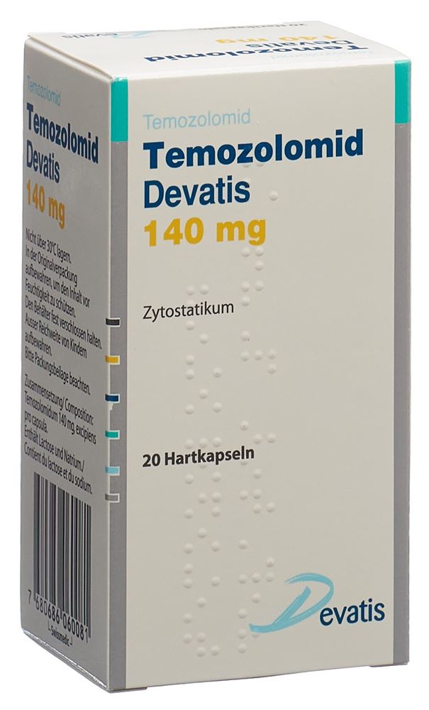 TEMOZOLOMID Devatis caps 140 mg fl 20 pce