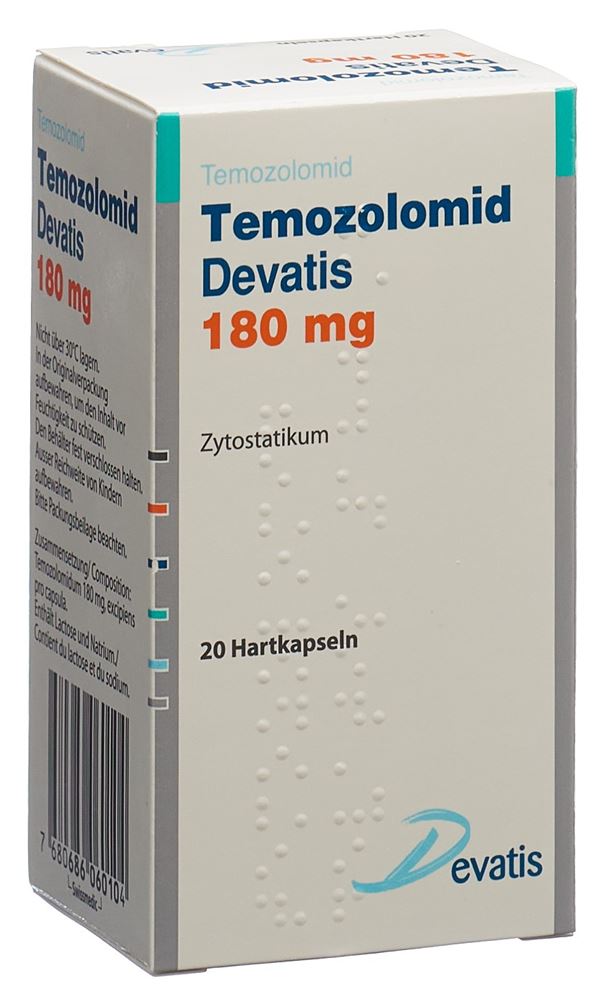 TEMOZOLOMID Devatis caps 180 mg fl 20 pce