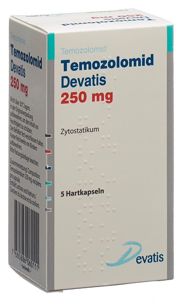 TEMOZOLOMID Devatis caps 250 mg fl 5 pce