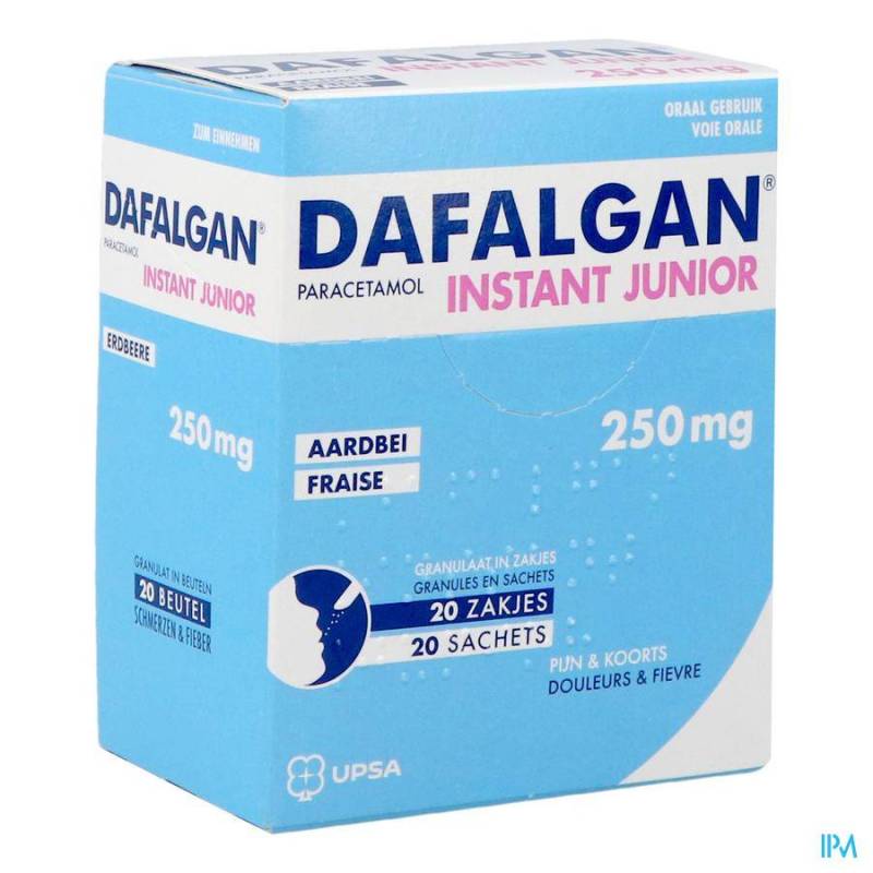 Dafalgan Direct 250 mg (Erdbeer), Granulat