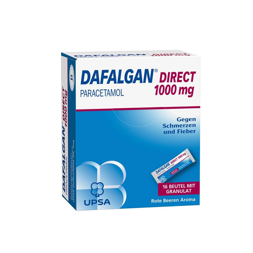 DAFALGAN DIRECT gran 1000 mg baies rouges 16 pce