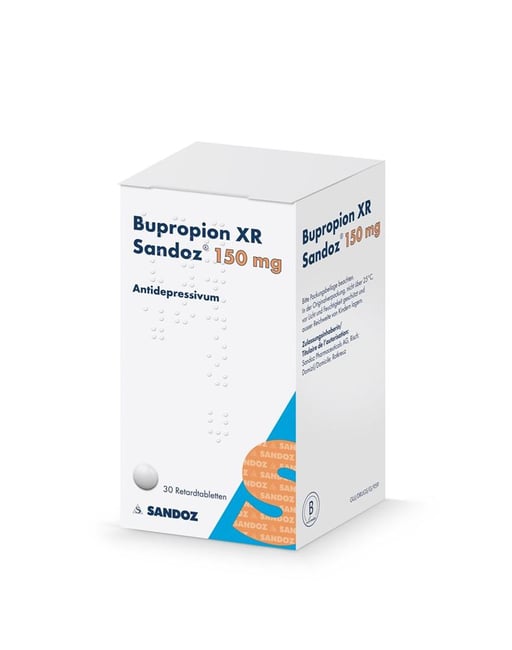 BUPROPION XR Sandoz cpr ret 150 mg bte 30 pce