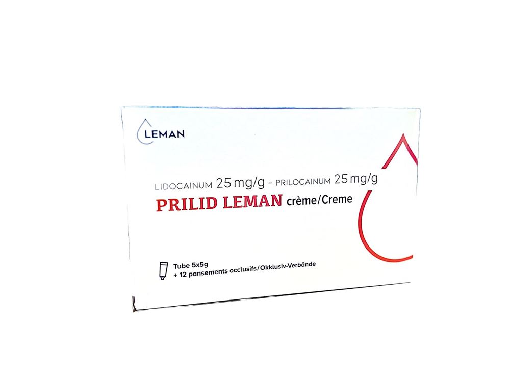 PRILID Leman crème 5 % 12 pansem occlusifs 5 x 5 g