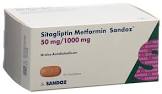 Sitagliptin Metformin Sandoz 50 mg/1000 mg, Filmtabletten