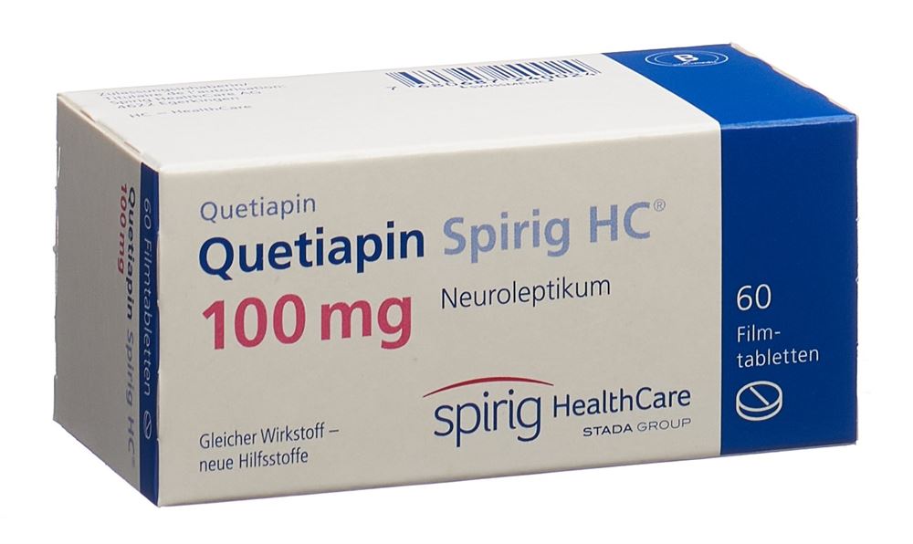 QUETIAPINE Spirig HC cpr pell 100 mg 60 pce