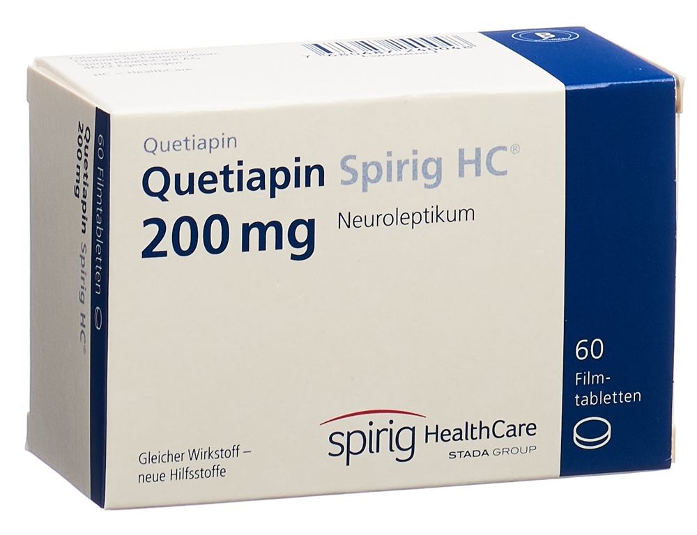 QUETIAPINE Spirig HC cpr pell 200 mg 60 pce