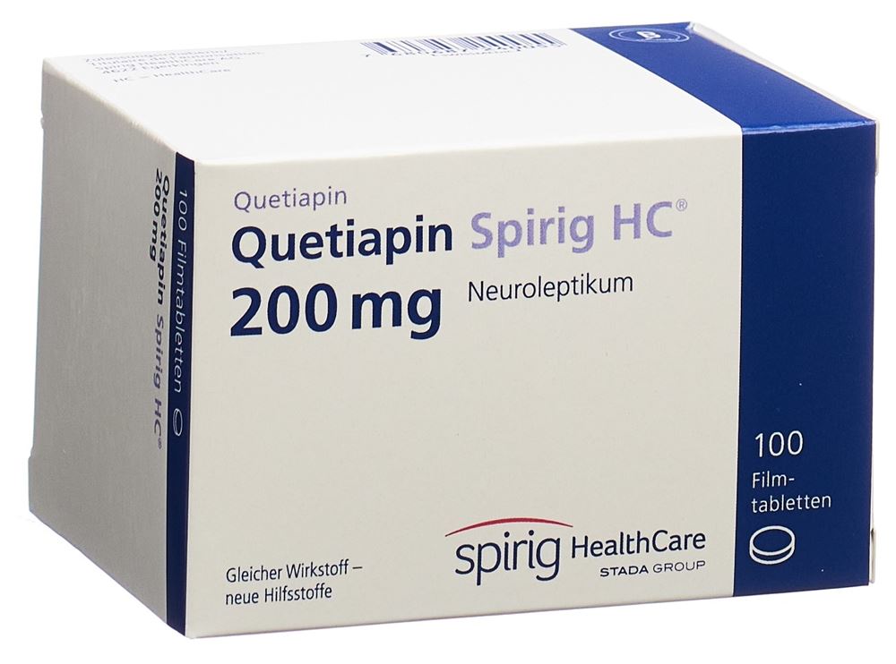 QUETIAPINE Spirig HC cpr pell 200 mg 100 pce