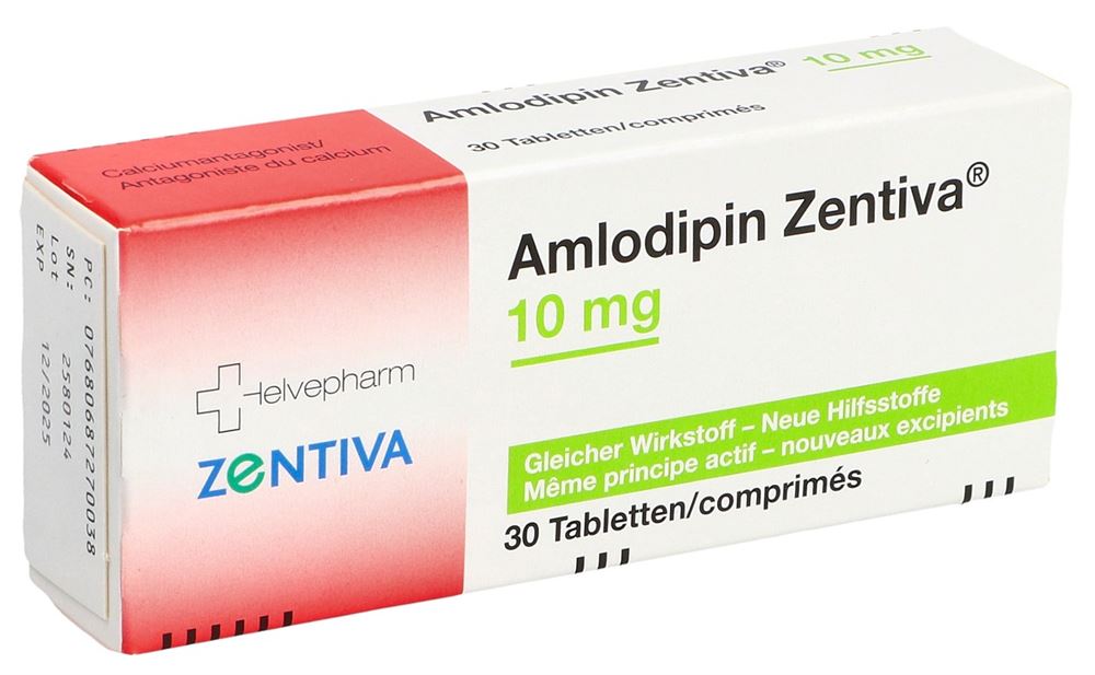 AMLODIPIN Zentiva cpr 10 mg (nouv) 30 pce