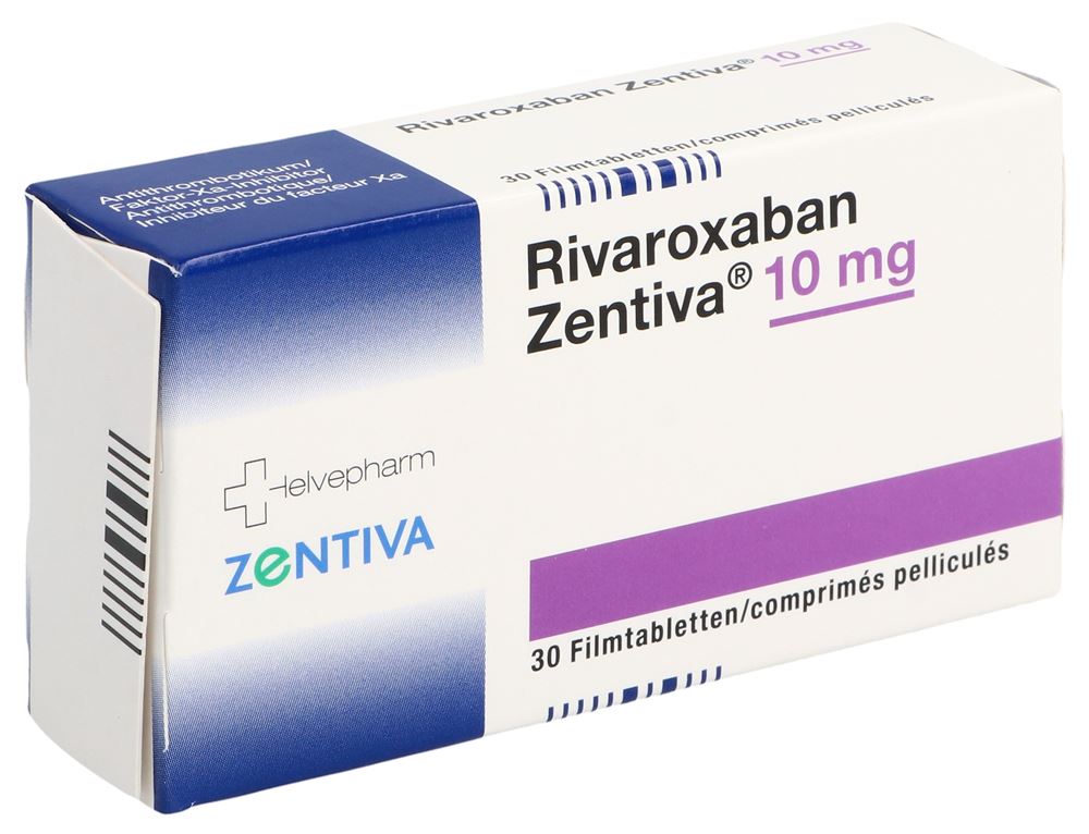 RIVAROXABAN Zentiva cpr pell 10 mg 30 pce