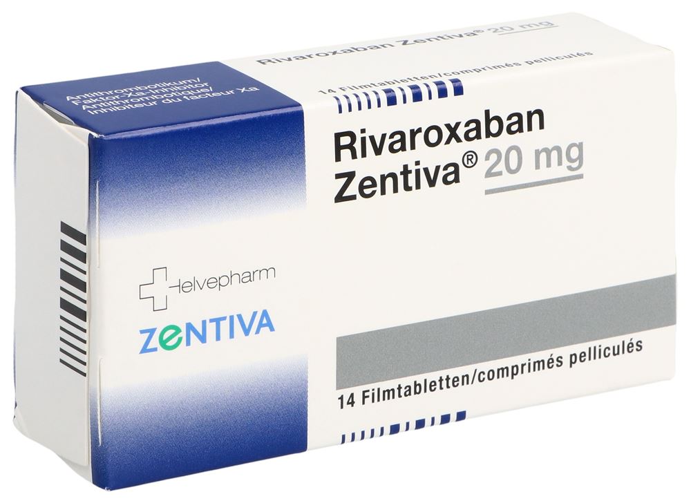 RIVAROXABAN Zentiva cpr pell 20 mg 14 pce