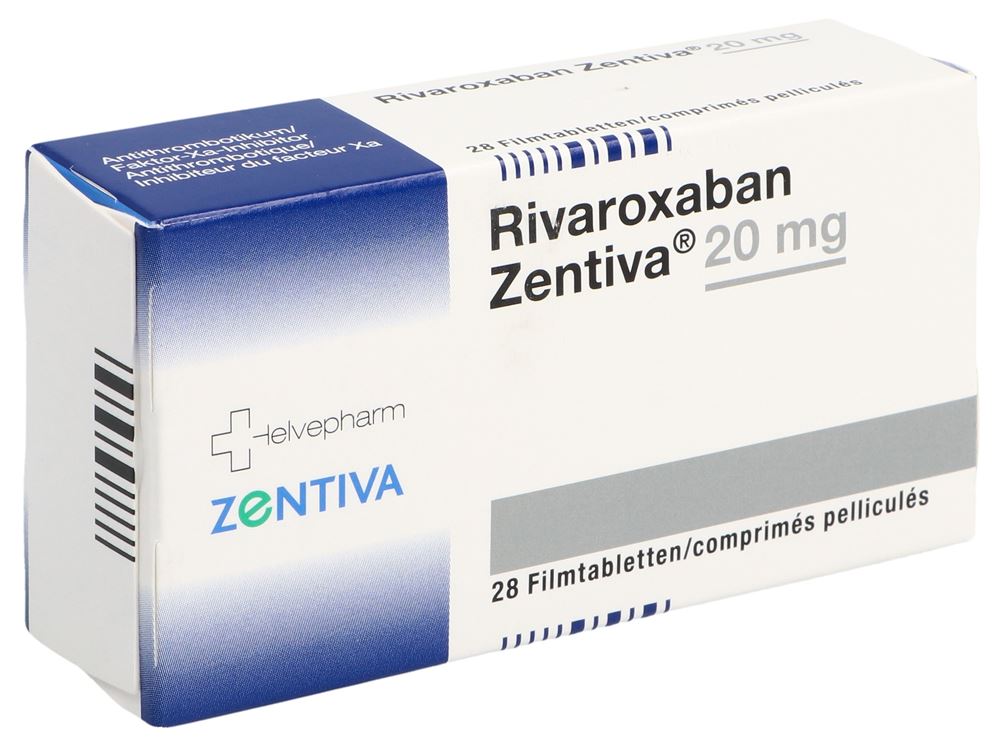 RIVAROXABAN Zentiva cpr pell 20 mg 28 pce
