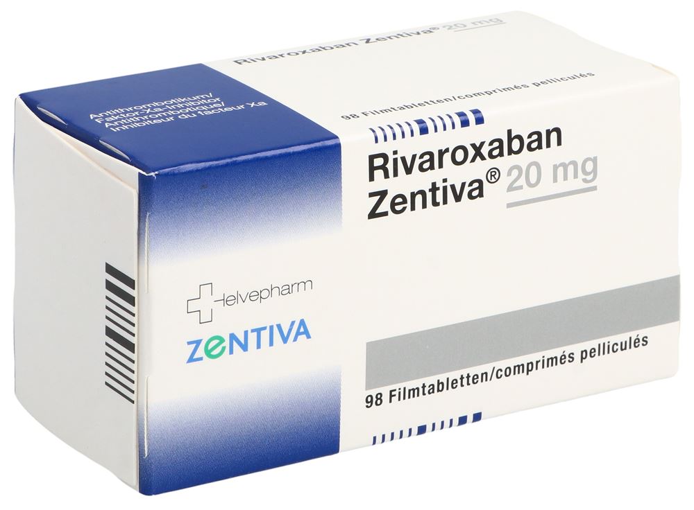 RIVAROXABAN Zentiva cpr pell 20 mg 98 pce