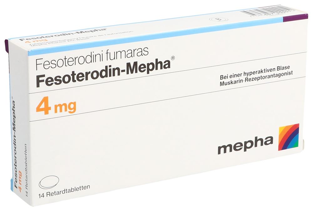 FESOTERODIN Mepha cpr ret 4 mg 14 pce