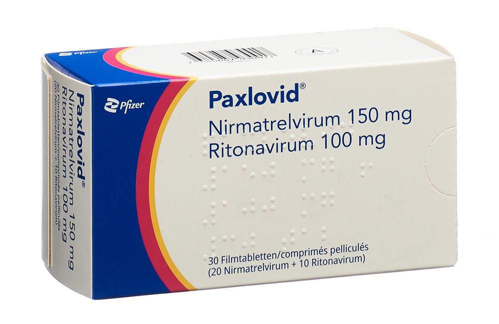 PAXLOVID cpr pell 4x150mg/2x100mg 5 x 6 pce