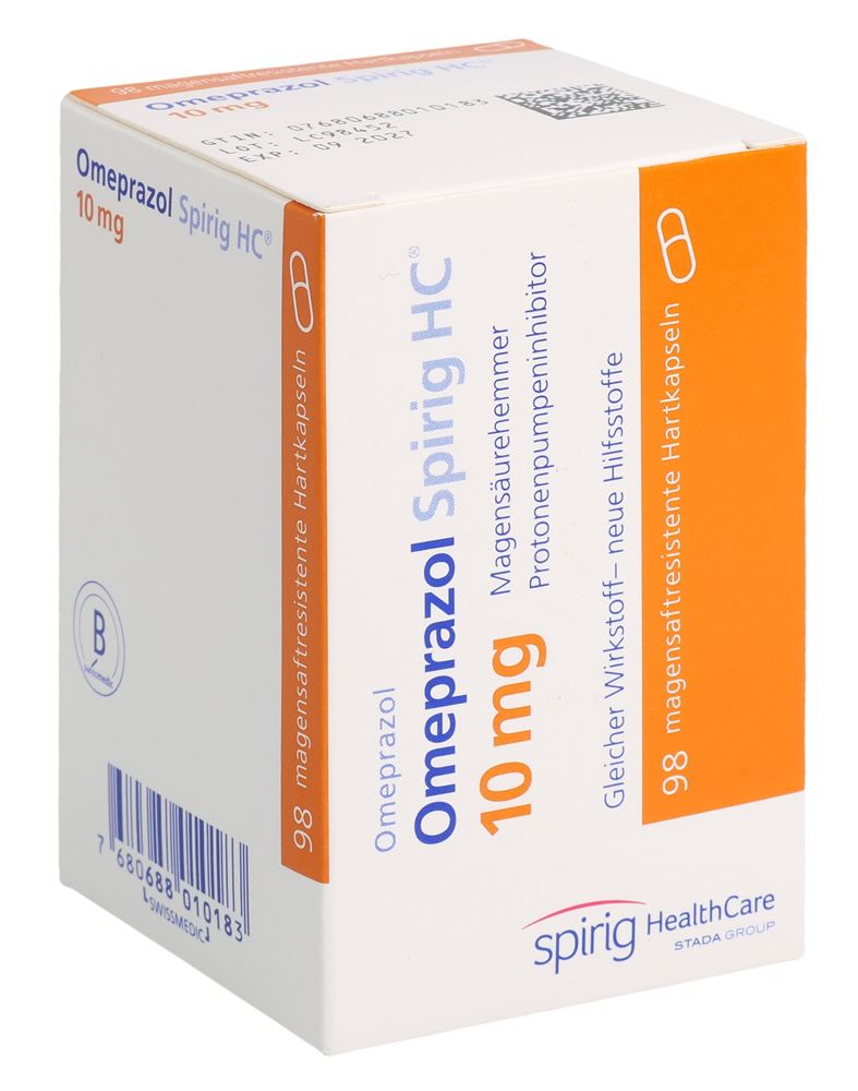 OMEPRAZOL Spirig HC caps 10 mg 98 pce