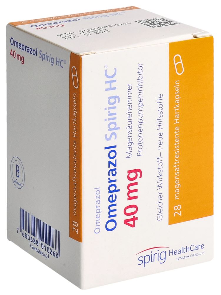 OMEPRAZOL Spirig HC caps 40 mg 28 pce