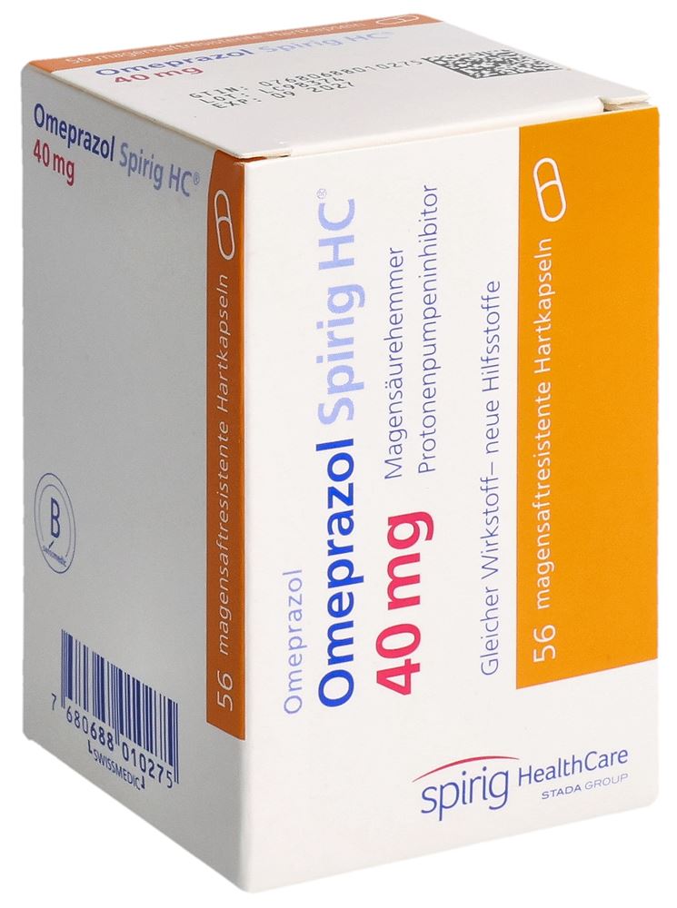 OMEPRAZOL Spirig HC caps 40 mg 56 pce